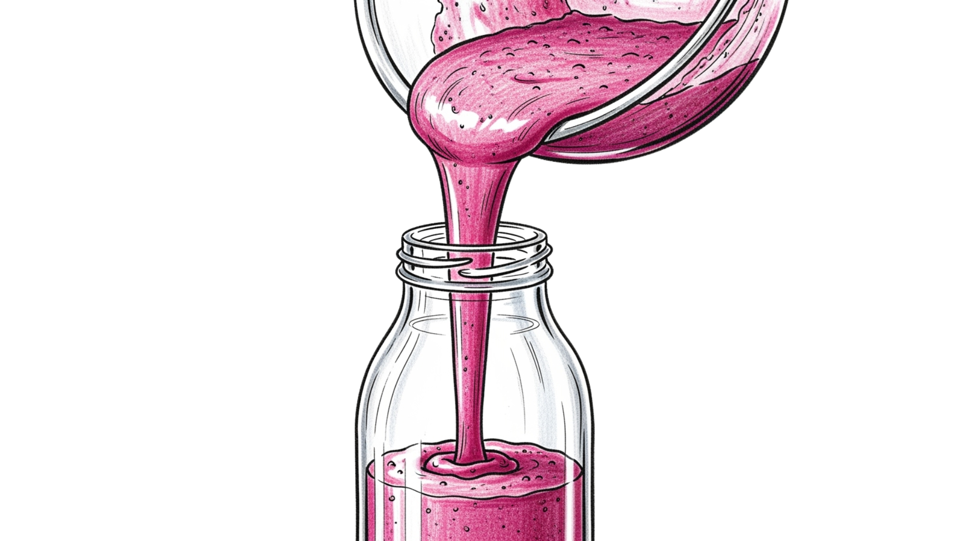 Bergbeere Step 4: Filling Bottle