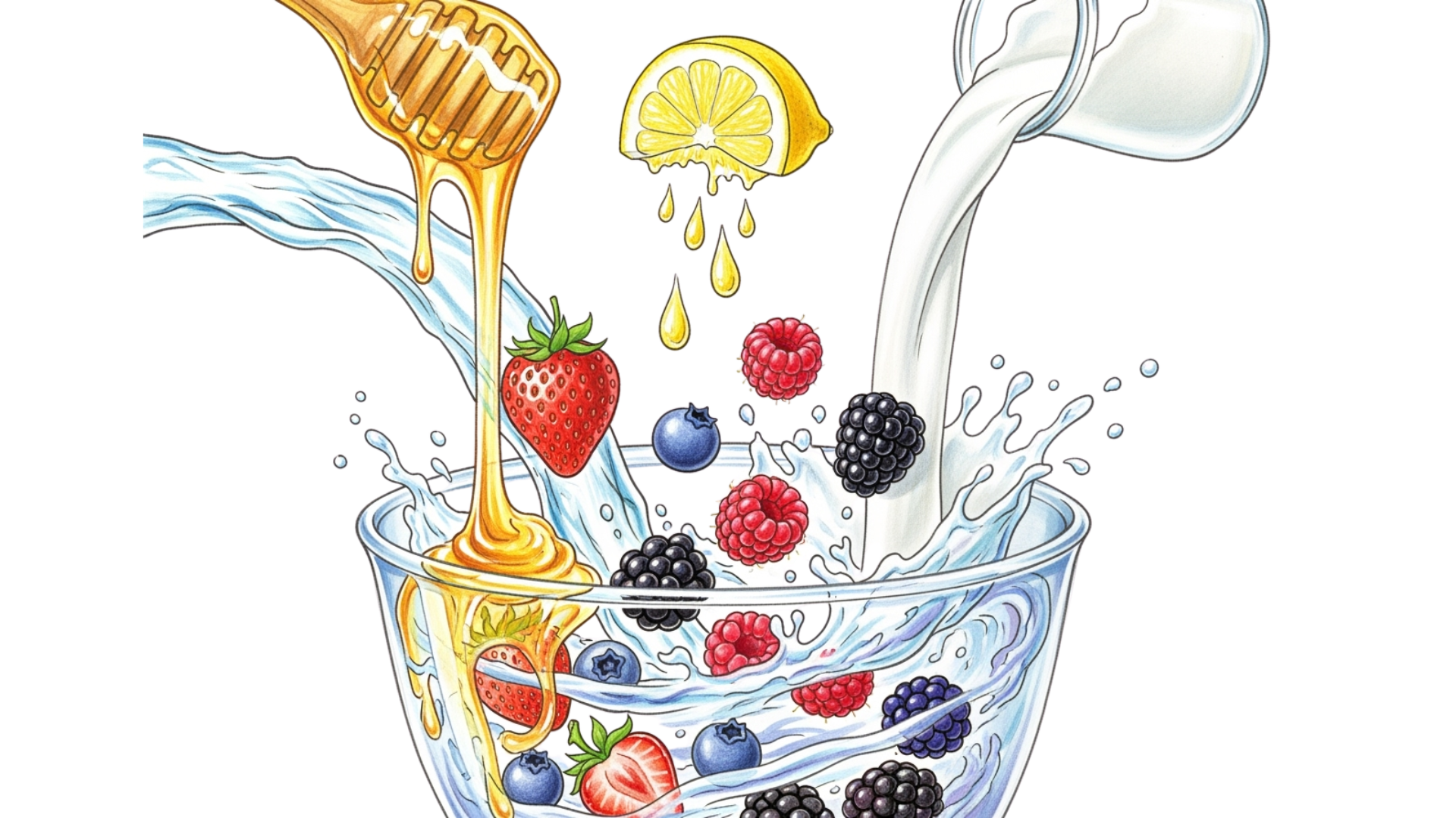 Bergbeere Step 2: Mixing